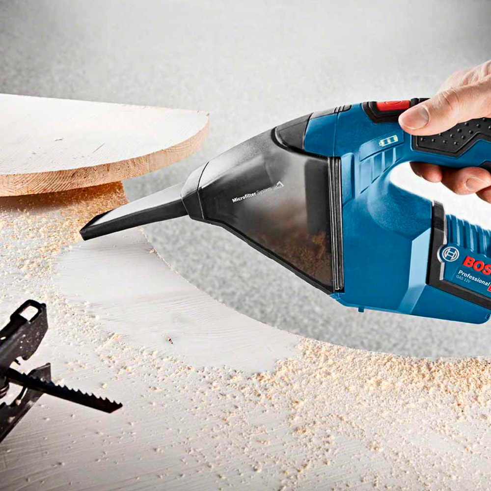 Aspirator constructii Bosch GAS 12V Solo, 06019E3000, 45 dB, Albastru photo 2