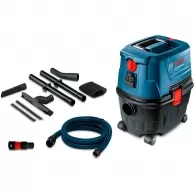 Пылесос строительный Bosch GAS 15 L (06019E5000), 1100 Вт, синий/голубой