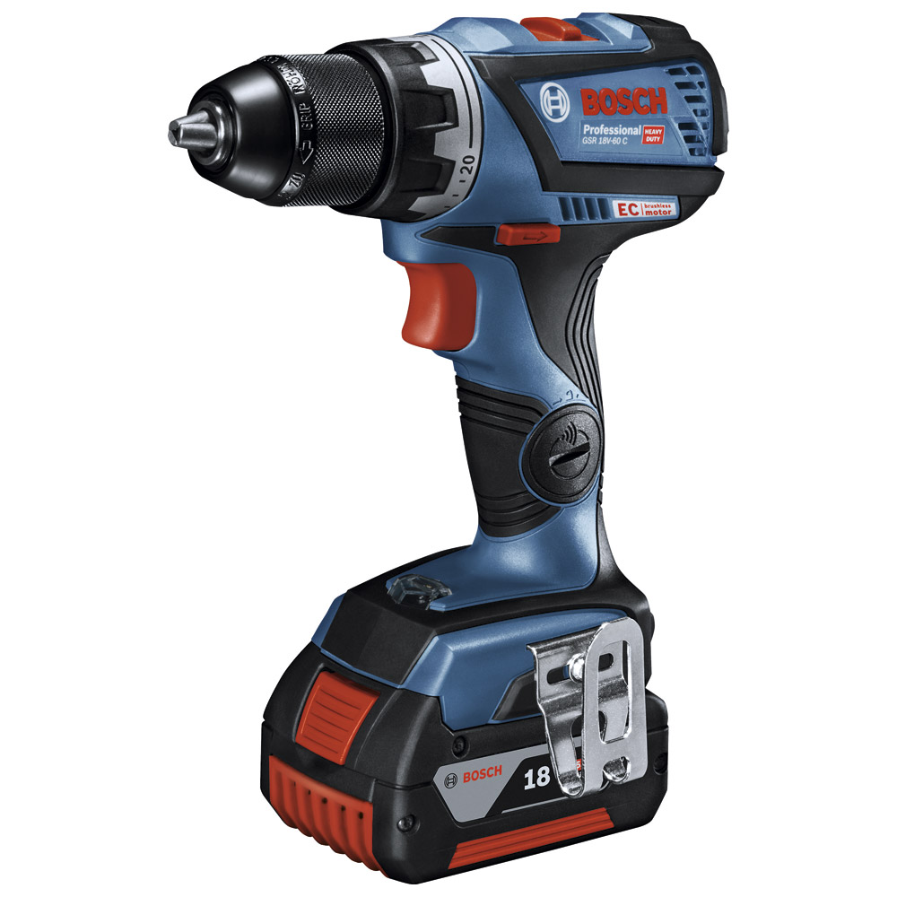 Аккумуляторная дрель-шуруповерт Bosch GSR 18V-60 C 06019G1100 photo 1