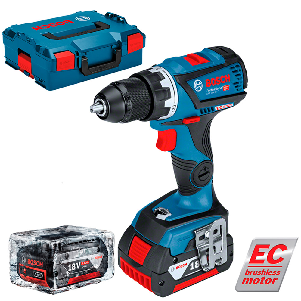 Аккумуляторная дрель-шуруповерт Bosch GSR 18V-60 C 06019G1100 photo 4
