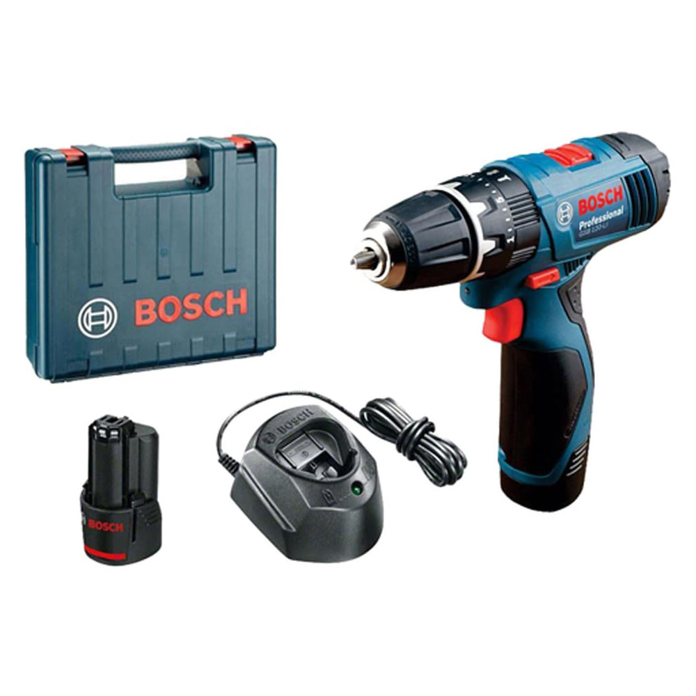Аккумуляторная ударная дрель-шуруповерт Bosch  GSB 120 Li 2x2.0Ah, 06019G8100 photo 2