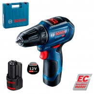 Аккумуляторный шуруповерт с литий-ионным аккумулятором Bosch GSR 12V-30 2x2.0 Brushless, 06019G9000 thumbnav 2