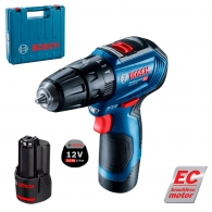Masina de gaurit si insurubat  cu acumulator Bosch GSB 12V-30 Li 2x2.0Ah, 06019G9100 thumbnav 2