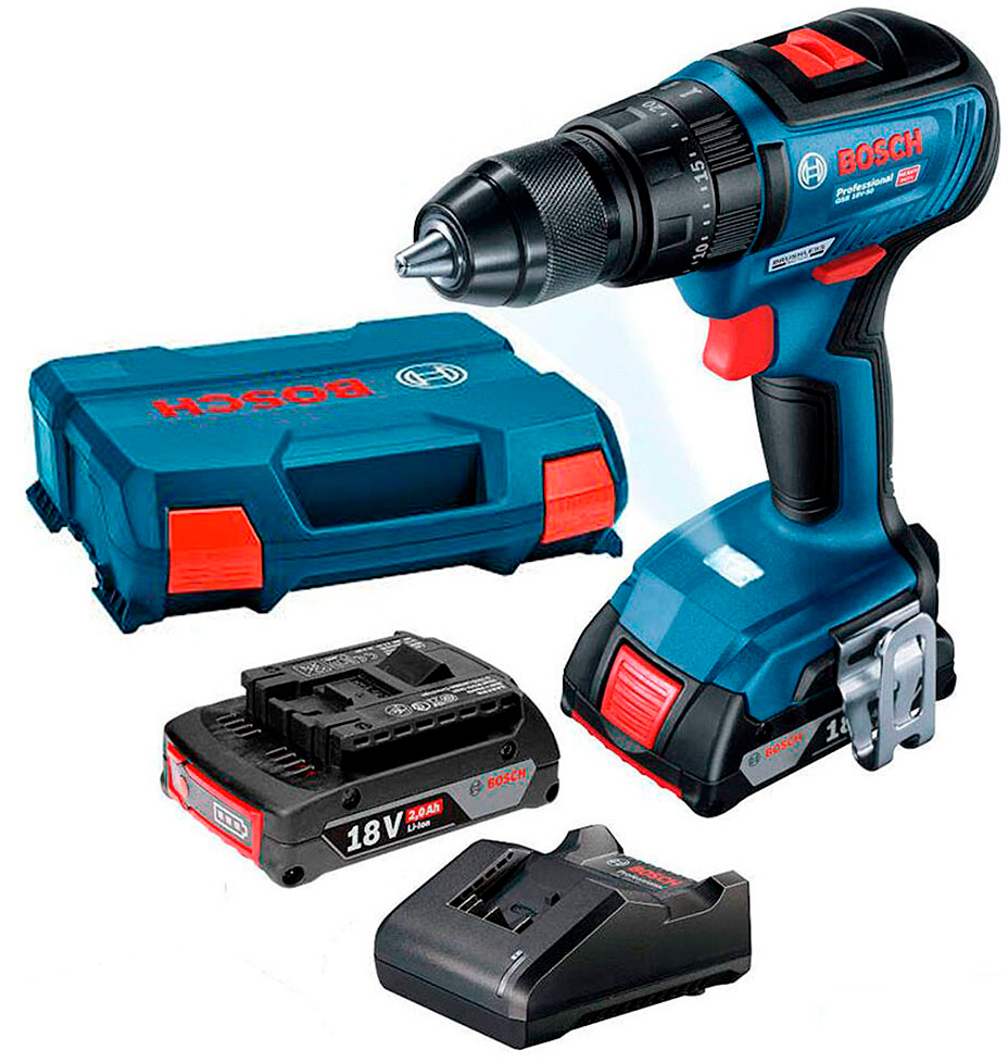 Masina de gaurit si insurubat  cu acumulator Bosch GSB 18V-50, 06019H5100 photo 1