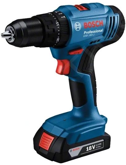 Аккумуляторная дрель-шуруповерт Bosch GSB 183 LI, 06019K9100 photo 1 Аккумуляторная дрель-шуруповерт Bosch GSB 183 LI, 06019K9100 photo 1