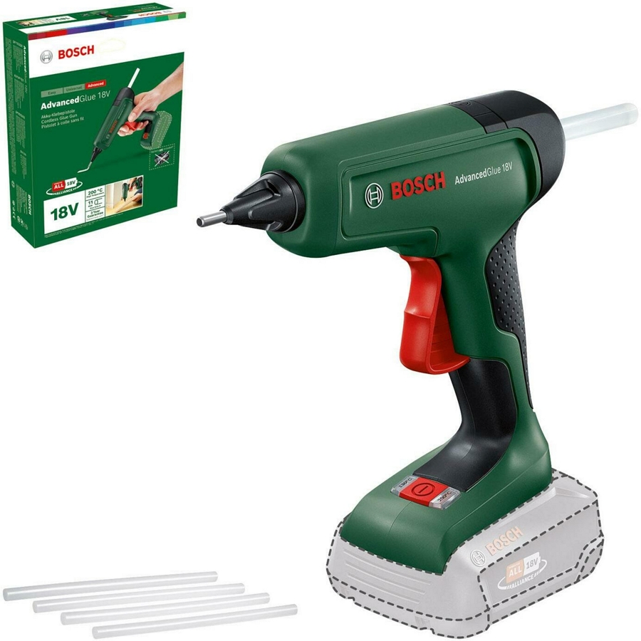 Клеевой пистолет Bosch AdvancedGlue 18V Solo, 0603264800 photo 2