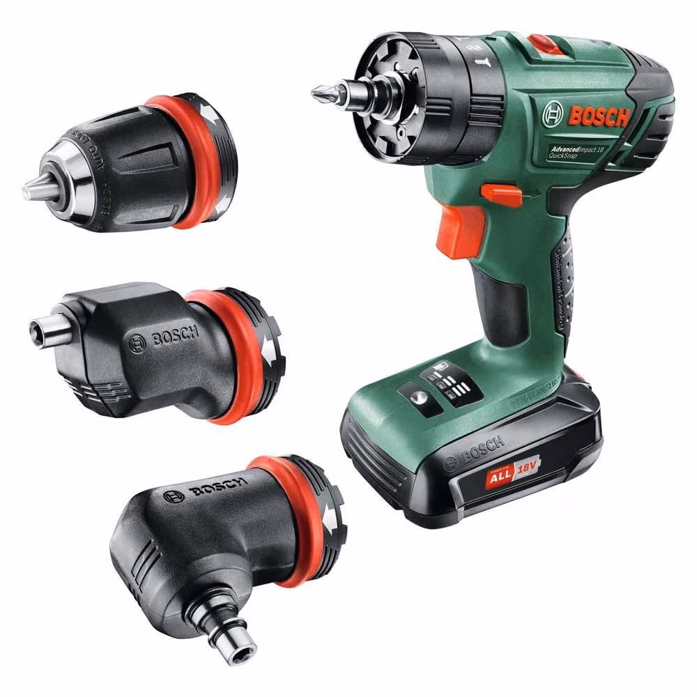 Аккумуляторная дрель-шуруповерт Bosch AdvancedImpact 18 QuickSnap, 06039A3400 