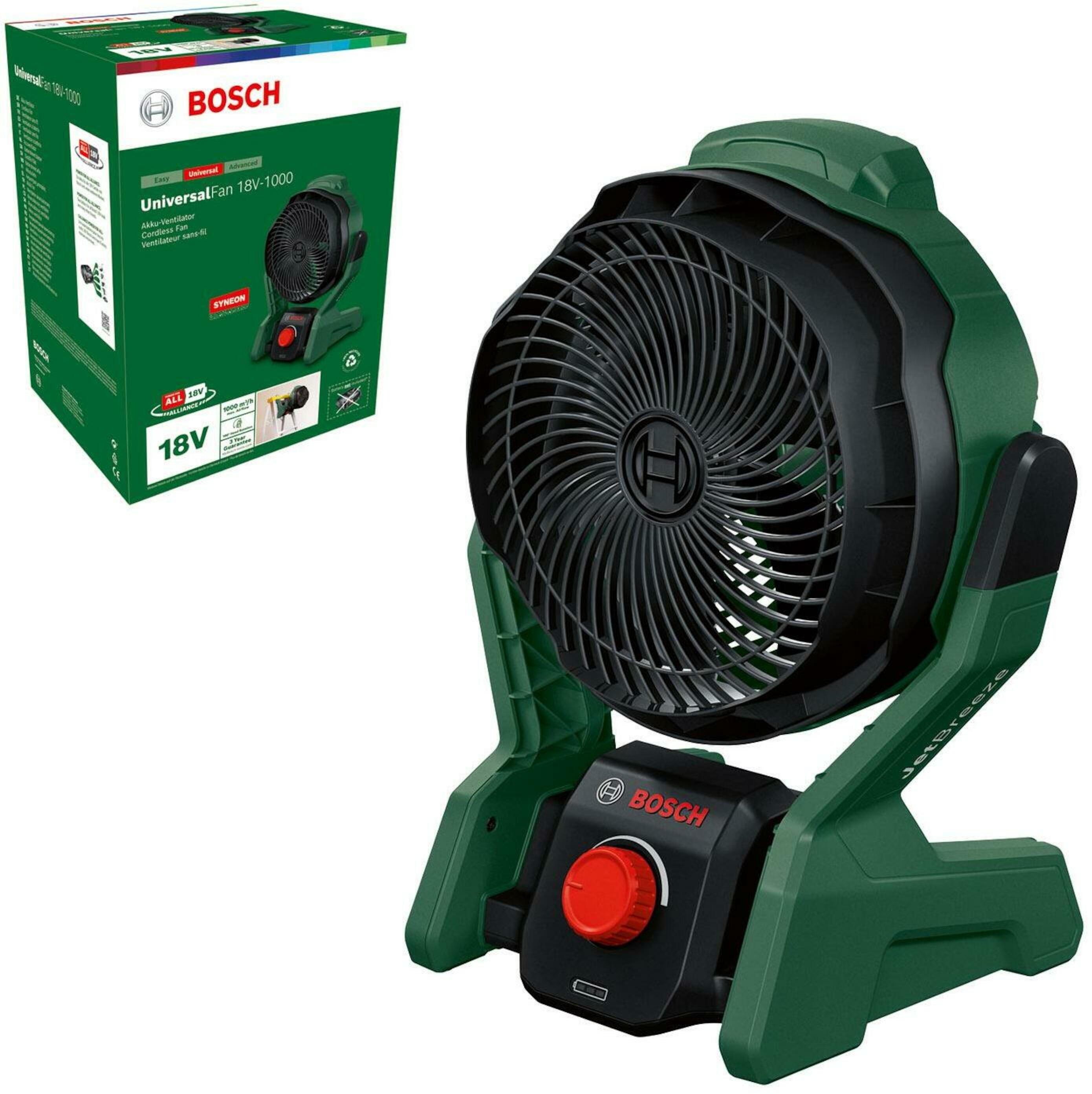 Ventilator cu acumulator Bosch UniversalFan 18V-1000 Solo, 06039E1000 photo 3