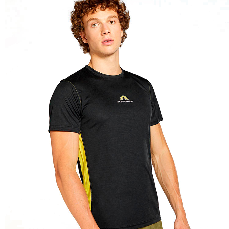 Tricou bărbătesc La Sportiva Promo Tee L Negru-galben photo 2