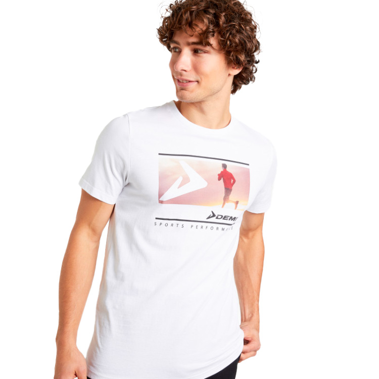 Tricou bărbătesc Demix TEE 48 Alb photo 2