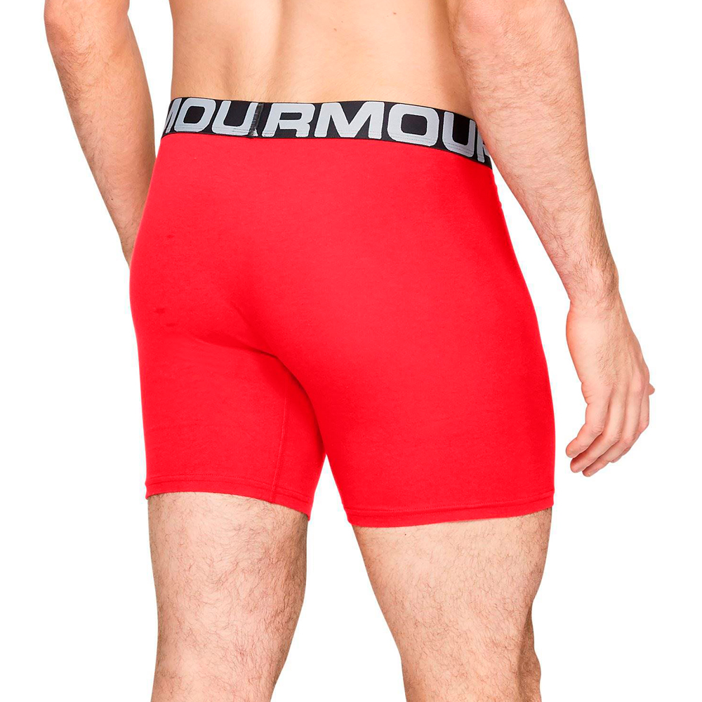 Under Armour Charged Cotton 6in 3 Pack XL Rosu Barbati photo 5