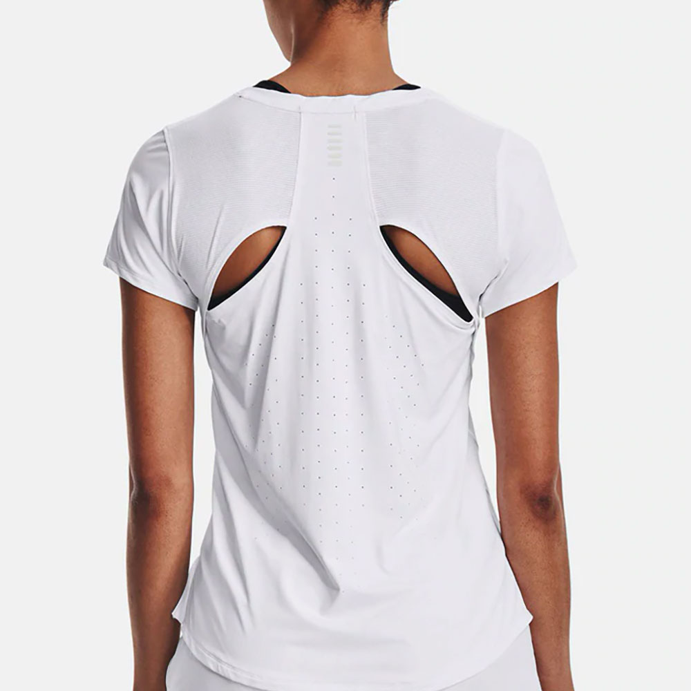 Tricou Under Armour UA IsoChill 200 Laser Tee / Femei / LG / Alb photo 3
