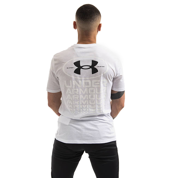 Tricou bărbătesc Under Armour UA REPEAT BRANDED SS L Alb photo 4