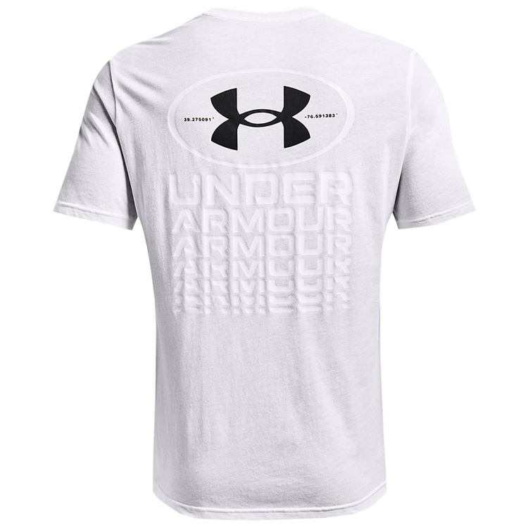 Tricou bărbătesc Under Armour UA REPEAT BRANDED SS L Alb photo 5