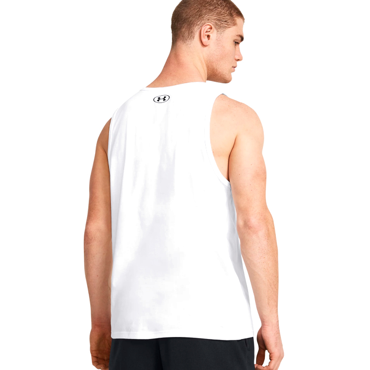 Maiou pt Barbati Under Armour UA SPORTSTYLE LOGO TANK L Alb photo 4