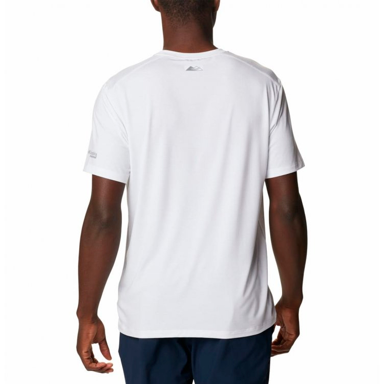 Tricou bărbătesc Columbia M Endless Trail Running Tech Tee S Alb photo 2