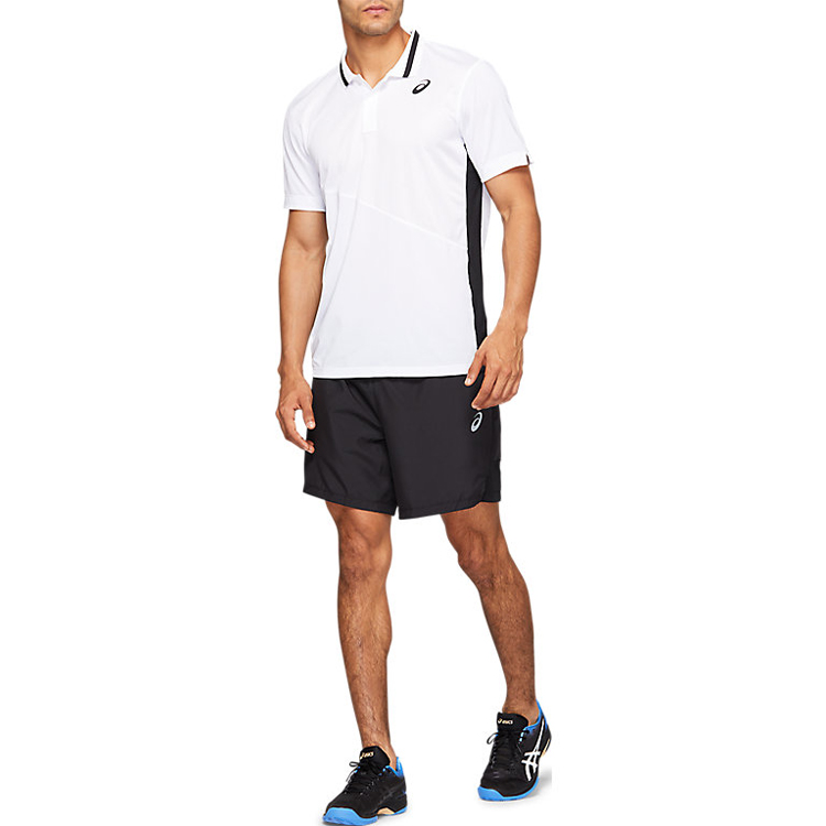  Polo pt bărbați Asics CLUB M POLO SHIRT WHITE 2XL Alb  photo 3