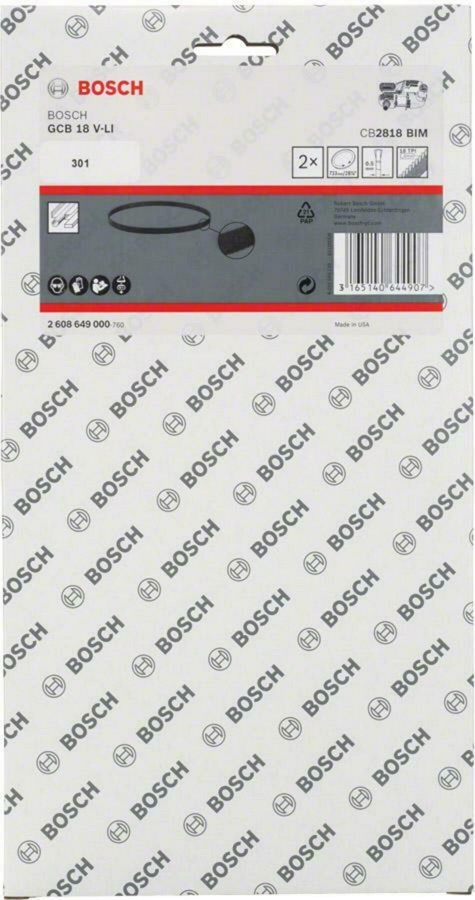 Полотно для ленточной пилы Bosch CB 2818 BIM 18TPI, 2608649000 photo 2