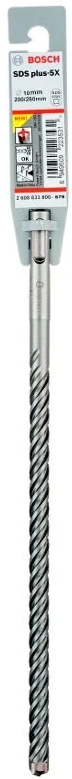 Бур SDS-plus Bosch SDS-Plus-5X 10x200x260, 2608833800 photo 3