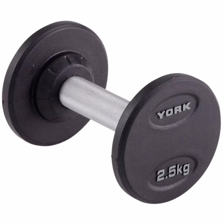 Гантель 2.5 кг YORK Pro-Style Rubber Dumbbell 