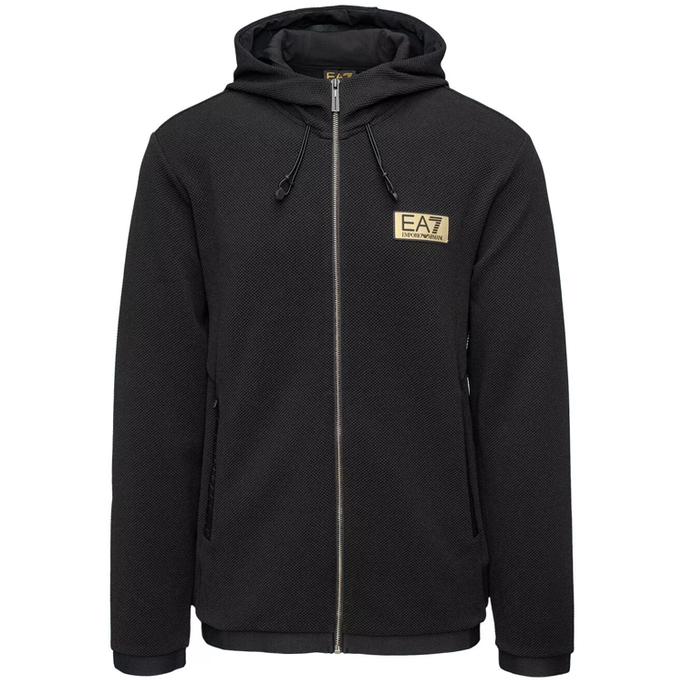 Hanorac pt bărbați EA7 EMPORIO ARMANI FELPA XS Negru photo 3