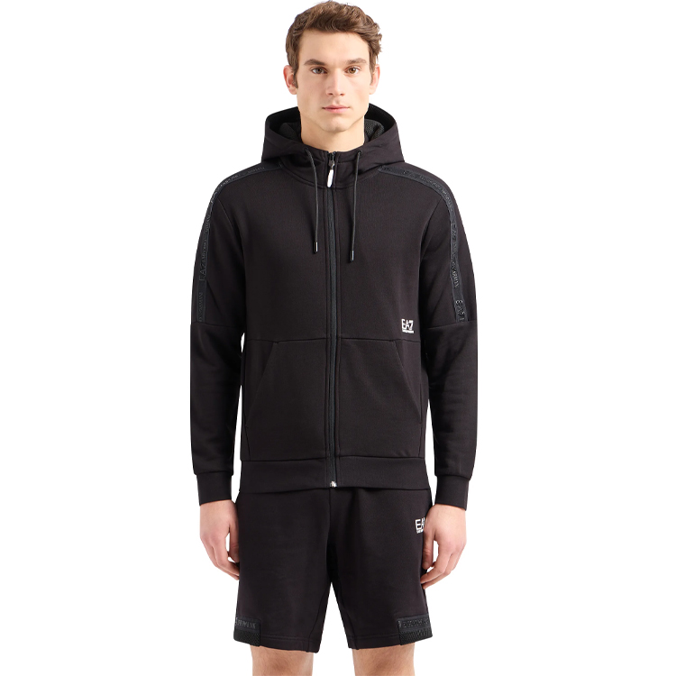 Hanorac pt bărbați EA7 EMPORIO ARMANI SWEATSHIRT S Negru photo 3