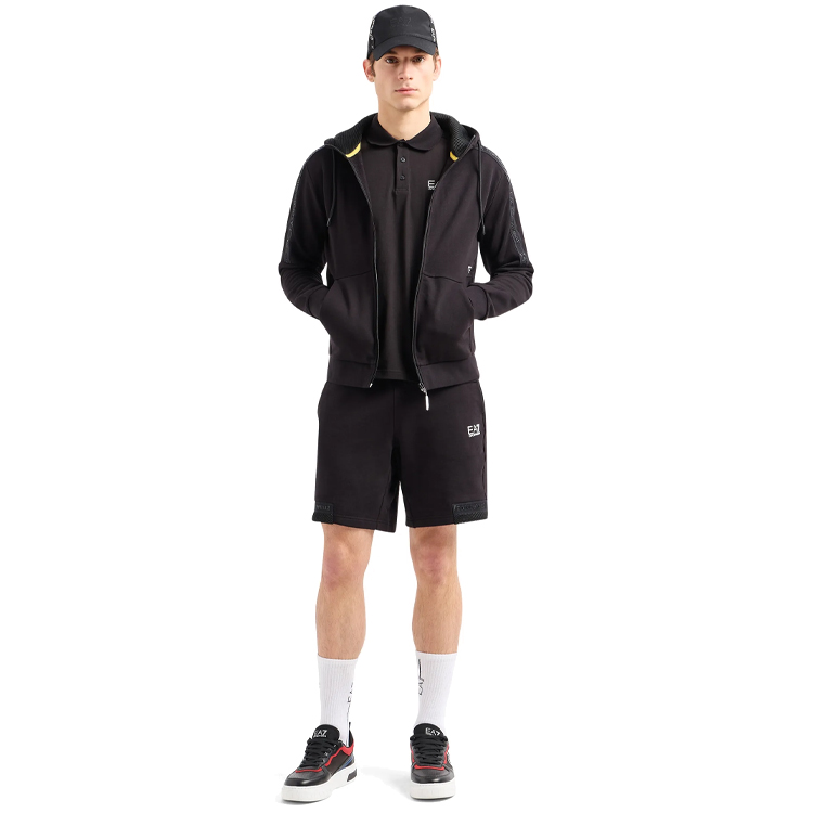 Hanorac pt bărbați EA7 EMPORIO ARMANI SWEATSHIRT S Negru photo 4
