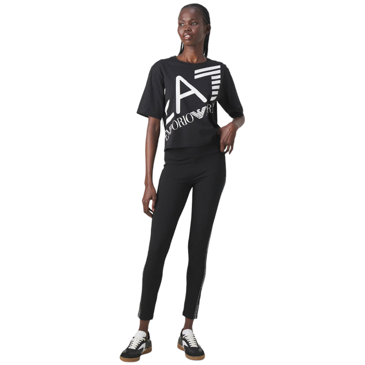 Tricou EA7 EMPORIO ARMANI T-SHIRT XS Negru Femei photo 5