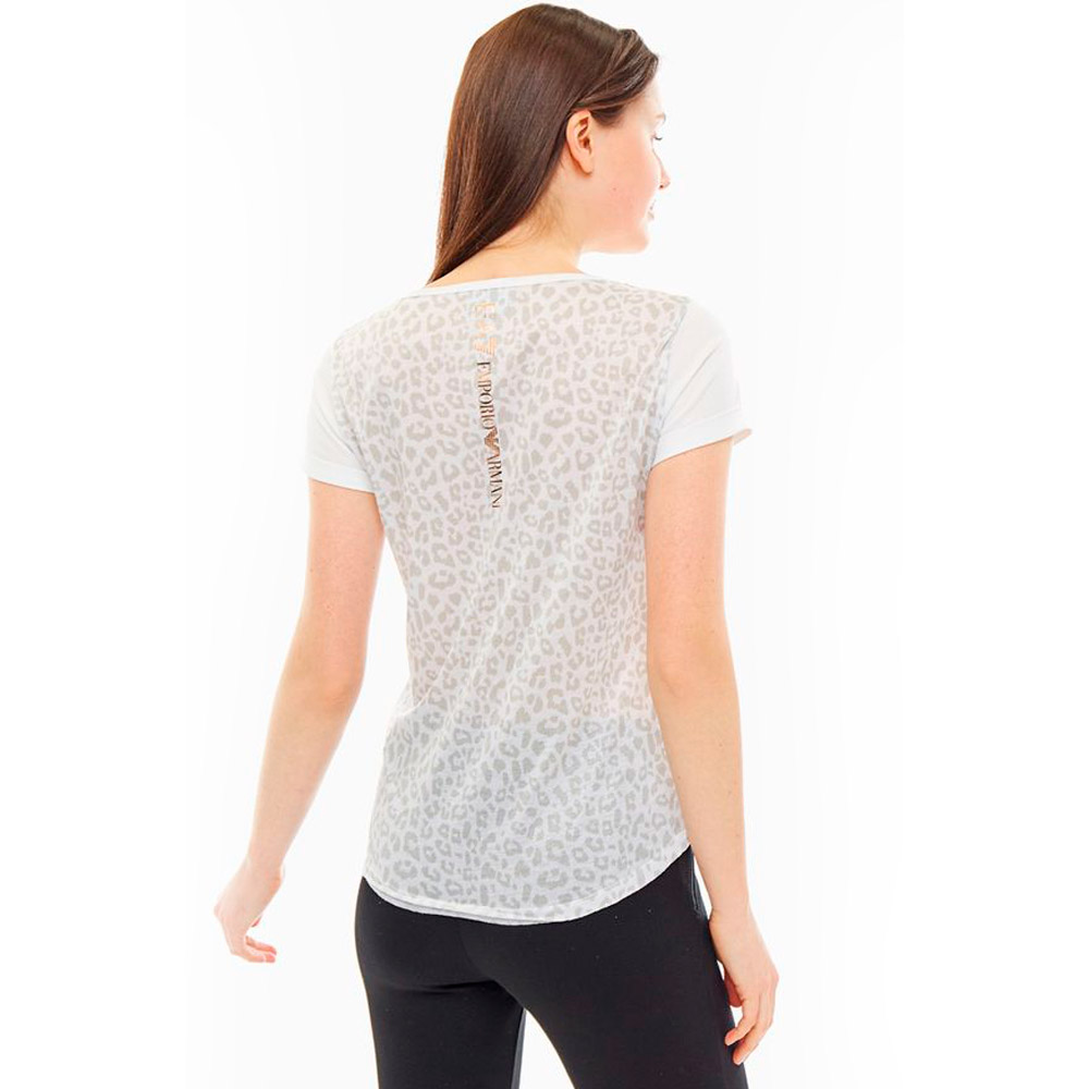 EA7 EMPORIO ARMANI JERSEY T-SHIRT L Белый Женский photo 3