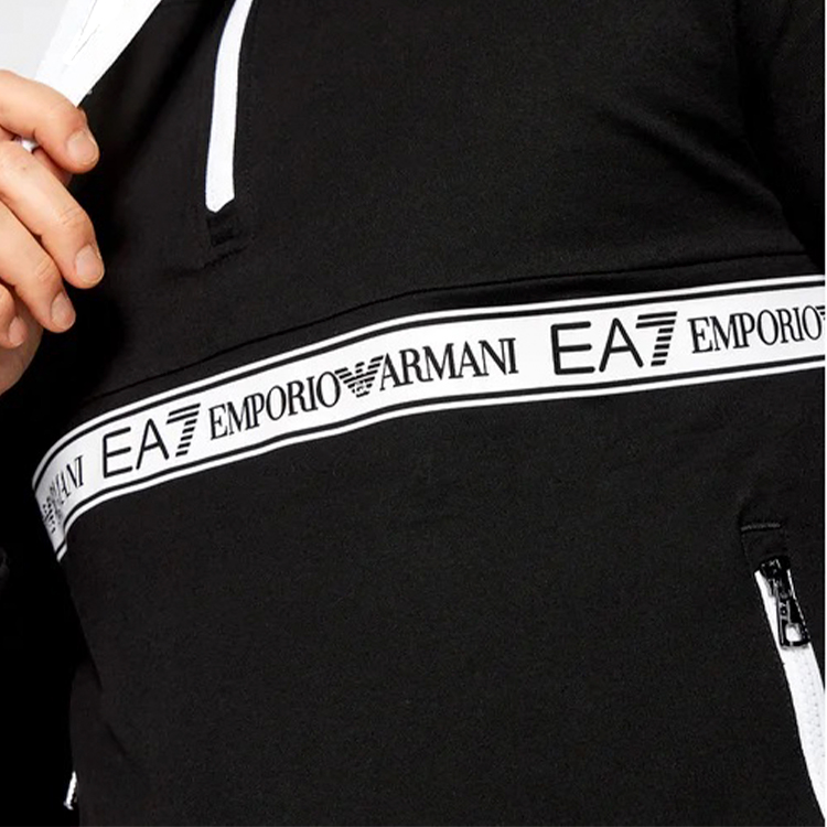 Hanorac pt bărbați EA7 EMPORIO ARMANI SWEATSHIRT EA7 S Negru photo 2