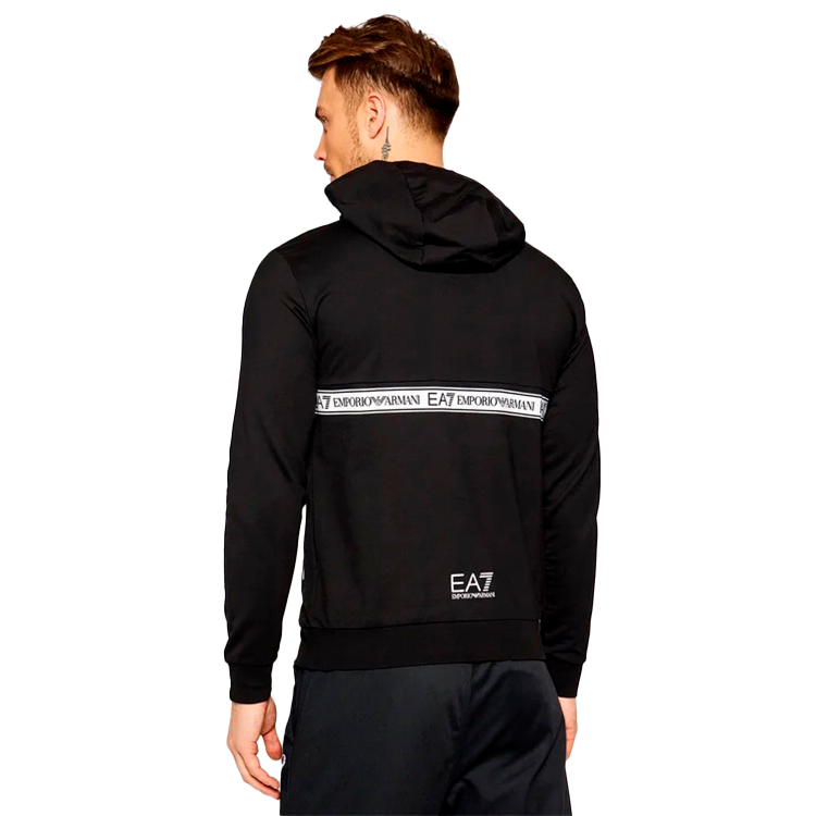Hanorac pt bărbați EA7 EMPORIO ARMANI SWEATSHIRT EA7 S Negru photo 3