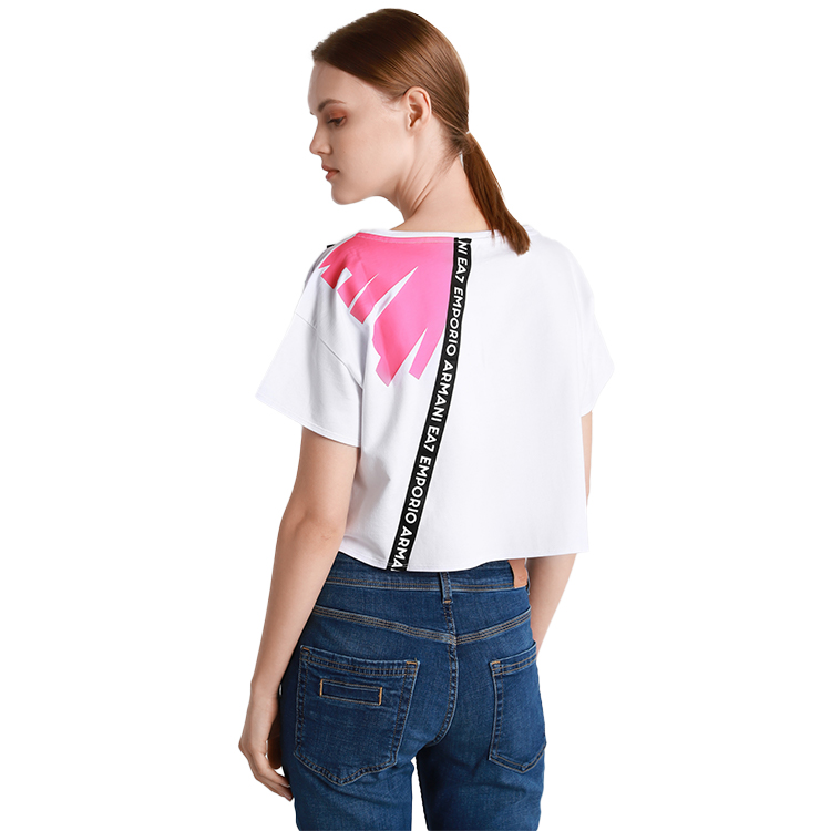 Tricou EA7 EMPORIO ARMANI T-SHIRT XS Alb Femei photo 3