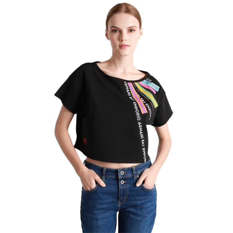 Tricou EA7 EMPORIO ARMANI T-SHIRT XS Negru Femei photo 3