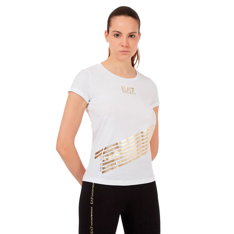 Tricou EA7 EMPORIO ARMANI T-SHIRT M Alb Femei photo 2