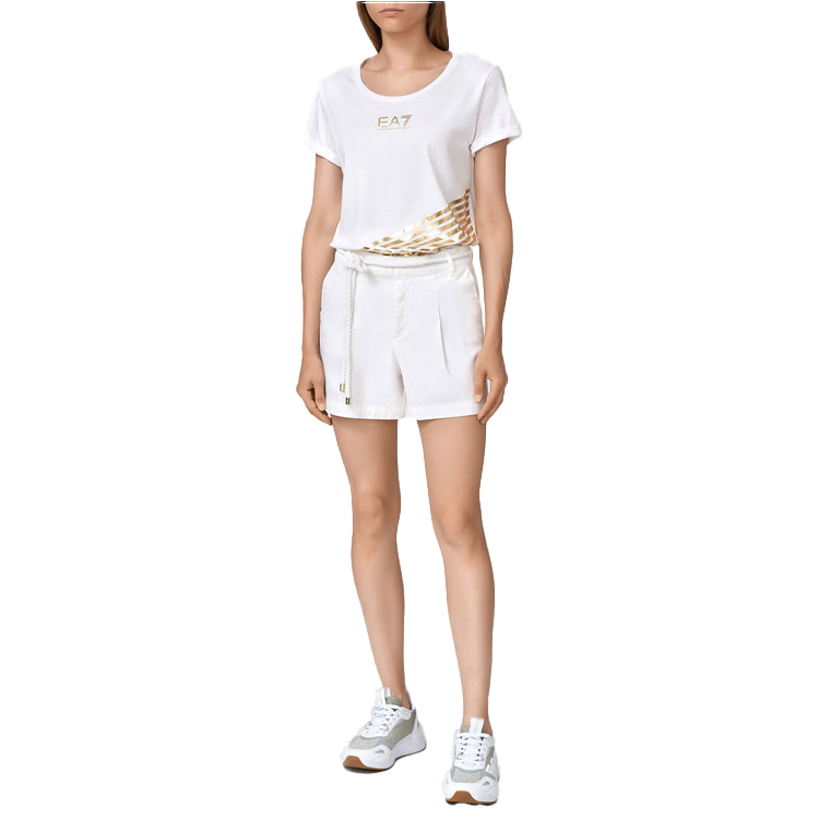 Tricou EA7 EMPORIO ARMANI T-SHIRT M Alb Femei photo 4