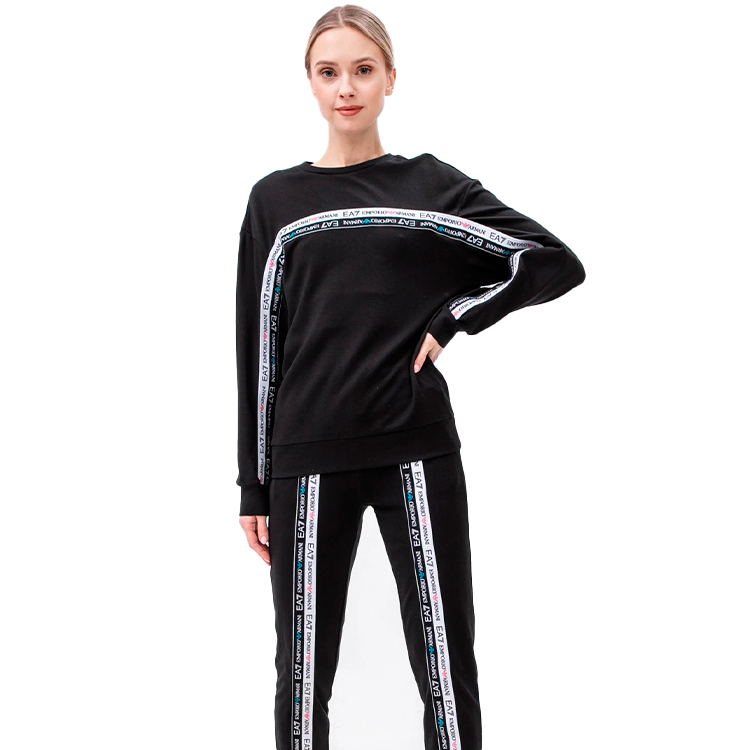 Толстовка EA7 EMPORIO ARMANI SWEATSHIRT EA7 S Черный Женский photo 4