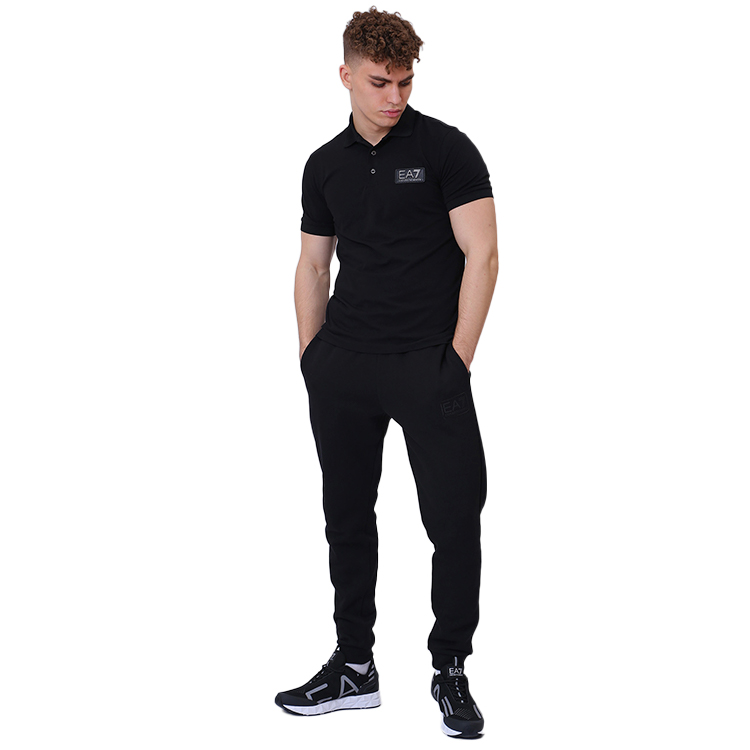  Polo pt bărbați EA7 EMPORIO ARMANI POLO SHIRT S Negru  photo 5
