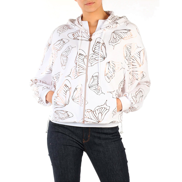 Hanorac EA7 EMPORIO ARMANI SWEATSHIRT XS Alb-aur Femei photo 5