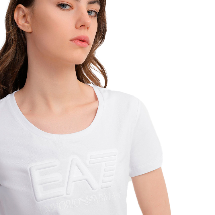 Tricou EA7 EMPORIO ARMANI T-SHIRT XS Alb Femei photo 3