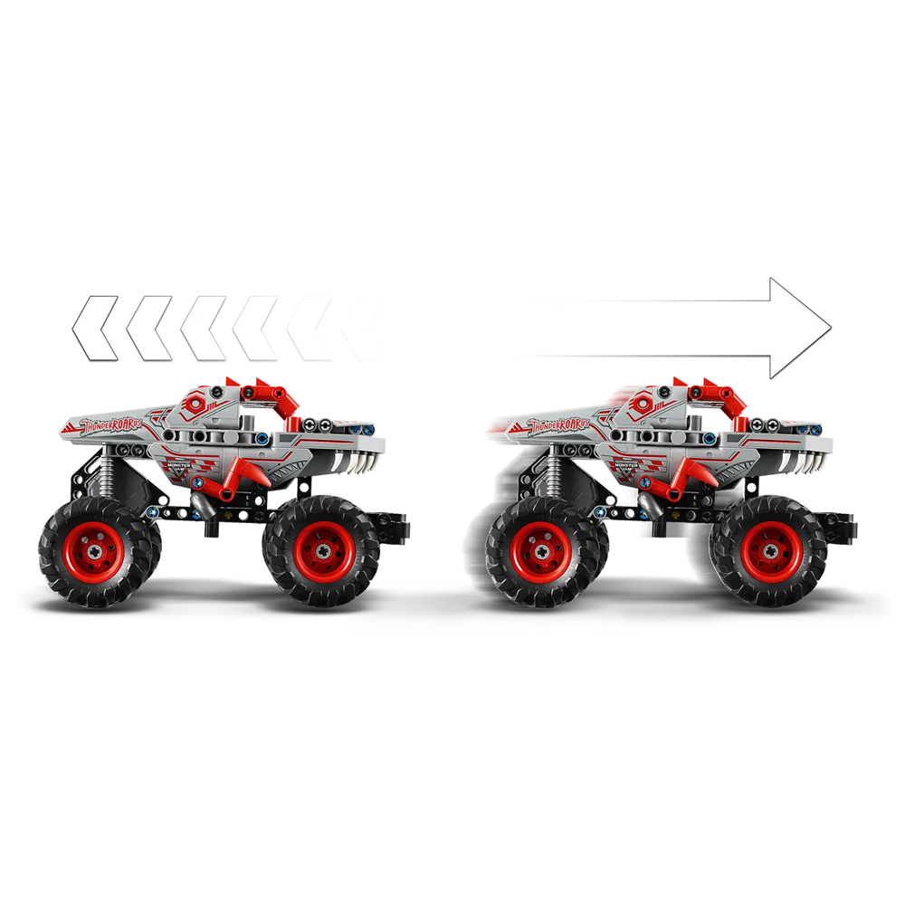 Constructor Lego Technic Monster Jam™ ThunderROARus™ Pull-Back 42200 de la 7+ ani photo 4
