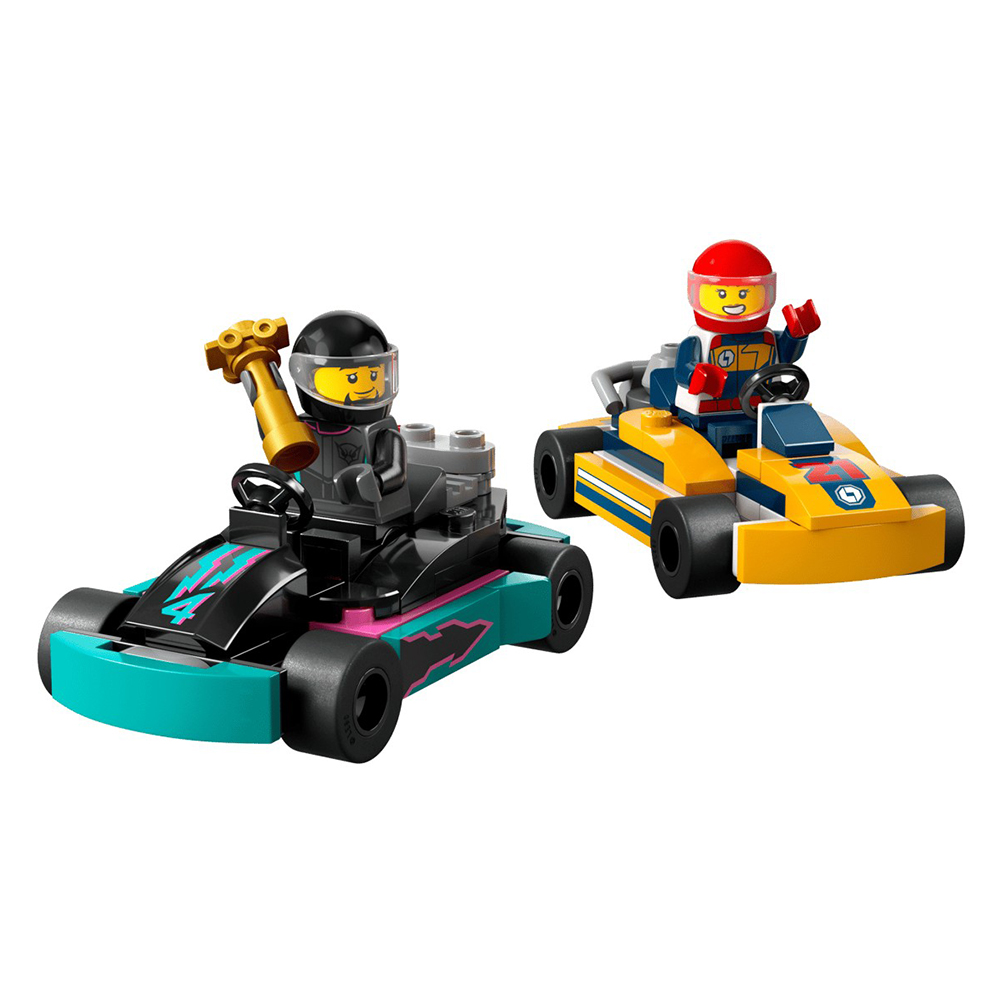 Constructor Lego City Go-Karts and Race Drivers 60400 de la 5+ ani photo 2