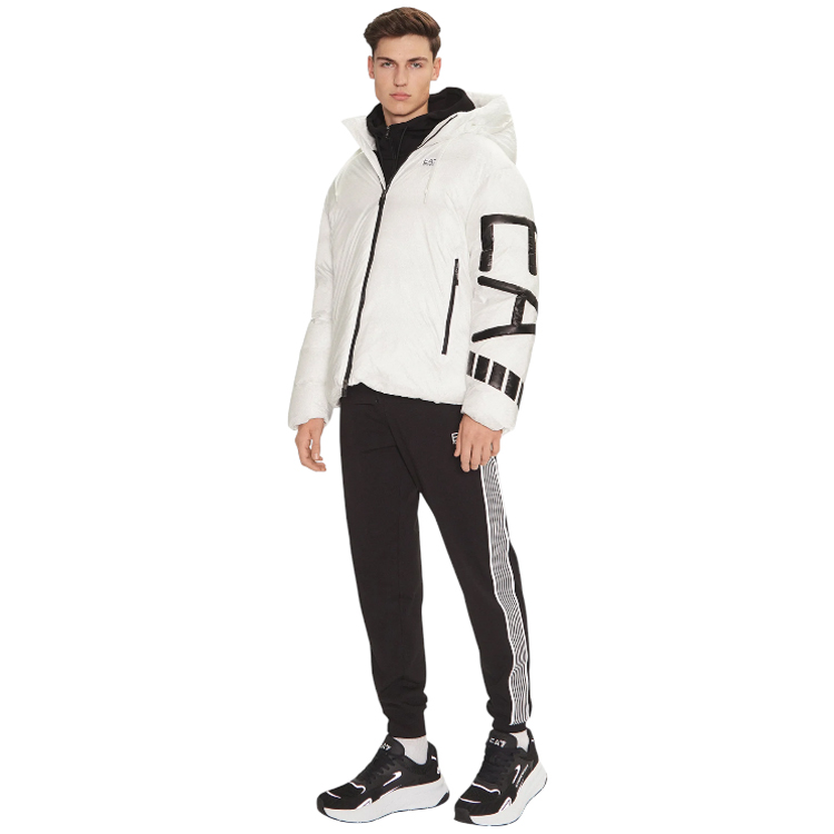 Geacă pt Barbati EA7 EMPORIO ARMANI PADDED JACKET WITH HOOD XS Alb photo 5