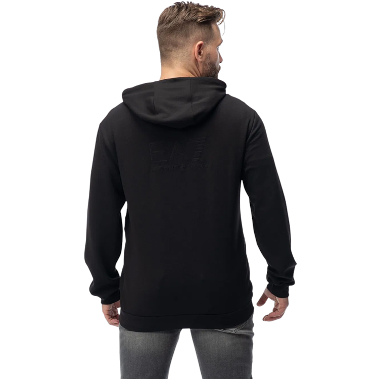 Hanorac pt bărbați EA7 EMPORIO ARMANI TRAIN LUX M HOODIE FZ M Negru photo 3
