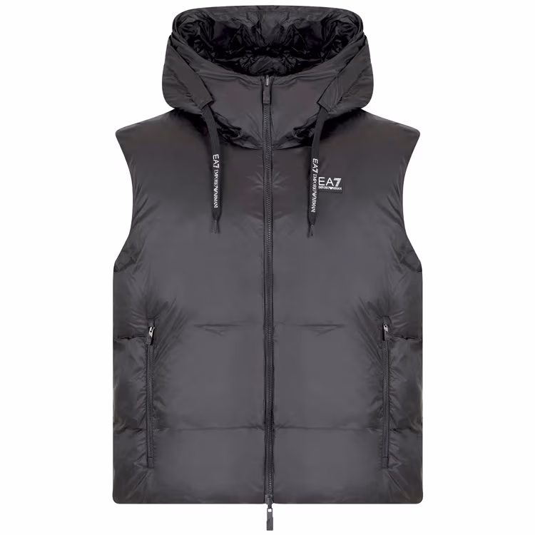 Vesta EA7 EMPORIO ARMANI REVERSIBLE VEST WITH HOOD