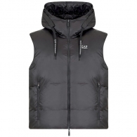 Vesta EA7 EMPORIO ARMANI REVERSIBLE VEST WITH HOOD thumbnav