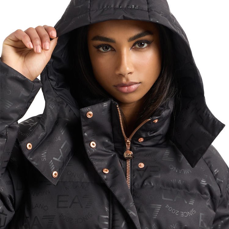 Scurta EA7 EMPORIO ARMANI BOMBER JACKET WITH HOOD XXS Negru Femei photo 2