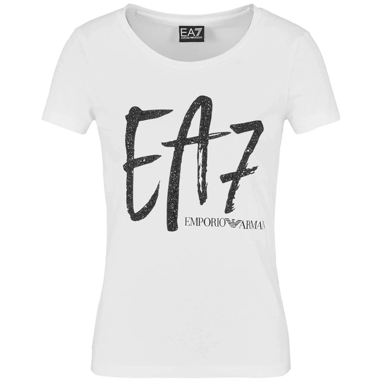 Tricou EA7 EMPORIO ARMANI T-Shirt  XXS Alb Femei photo 3