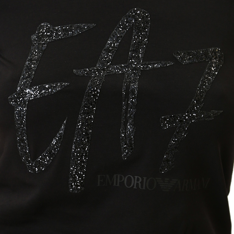 Tricou EA7 EMPORIO ARMANI T-Shirt  XXS Negru Femei photo 4