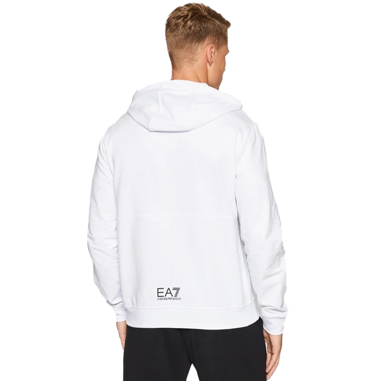 Hanorac pt bărbați EA7 EMPORIO ARMANI FELPA S Alb photo 3