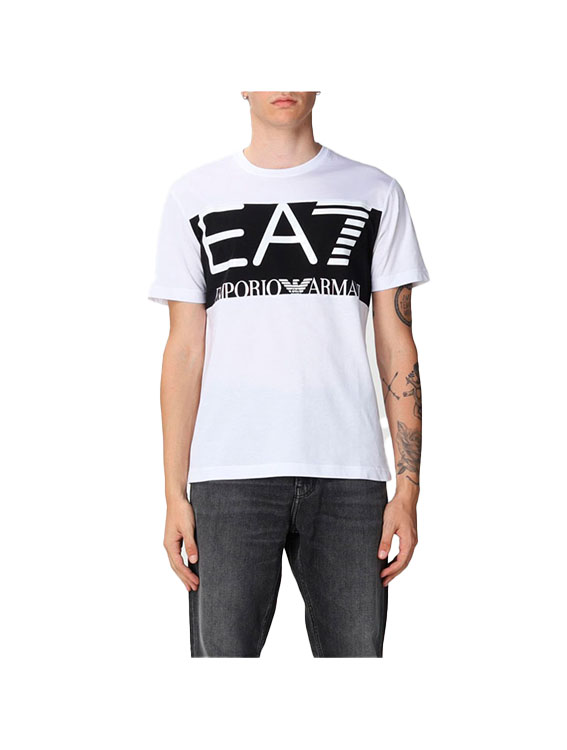 Tricou bărbătesc EA7 EMPORIO ARMANI T-SHIRT M S Alb photo 2